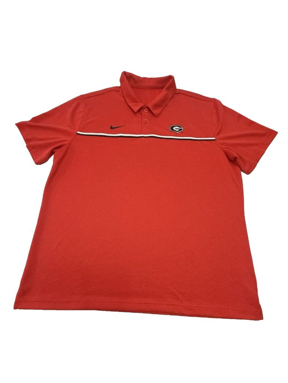 Nike Dri-FIT Georgia Bulldogs Polo Shirt Red Men’s Size Large NCAA UGA